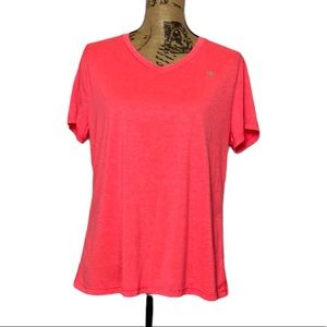 Vapor Women’s Short Sleeve V-Neck Striped Athletic Top XL